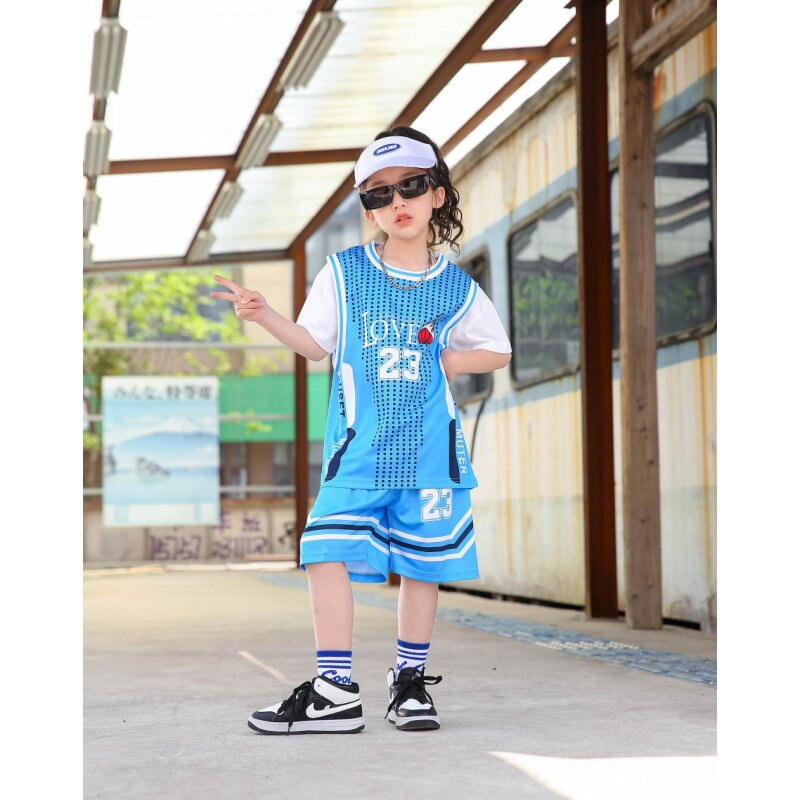 洋气帅气夏季新款儿童户外运动套装2026夏日休闲两件套潮流男女童