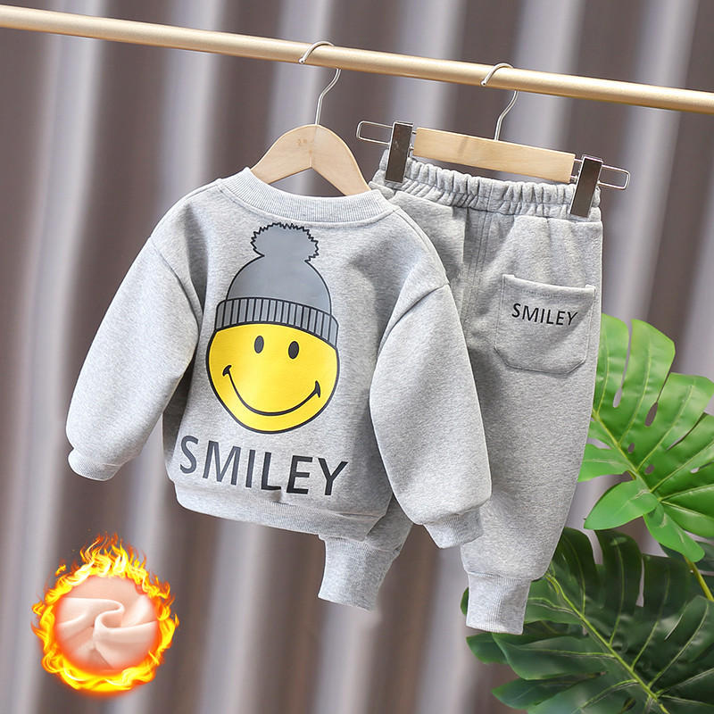 儿童套装男2025秋冬新款网红女宝宝衣服小童洋气春秋款运动卫衣潮