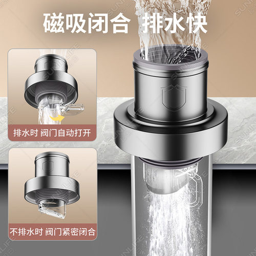 适配九牧 厨房防返臭密封塞圈地漏厨房洗菜盆止逆阀排水下水管道