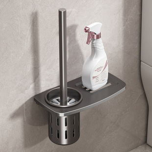马桶刷上墙家用套装免打孔壁挂卫生间置物架洗厕所清洁刷