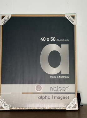 尼尔森nielsen磁吸相框画框铝合金纯木皮橡木色写真装裱ALPHA装饰