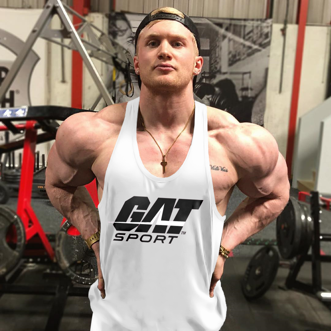 肌肉无袖兄弟纯棉弹力工字背心