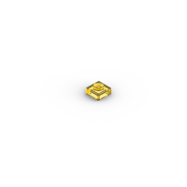 LEGO乐高正品零件板 1X1  6513966/3024 Trans-Yellow