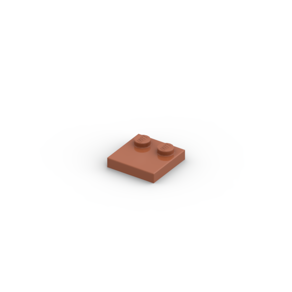 LEGO乐高正品零件板 2X2,含有的旋钮 6394948/33909 Dark Orange