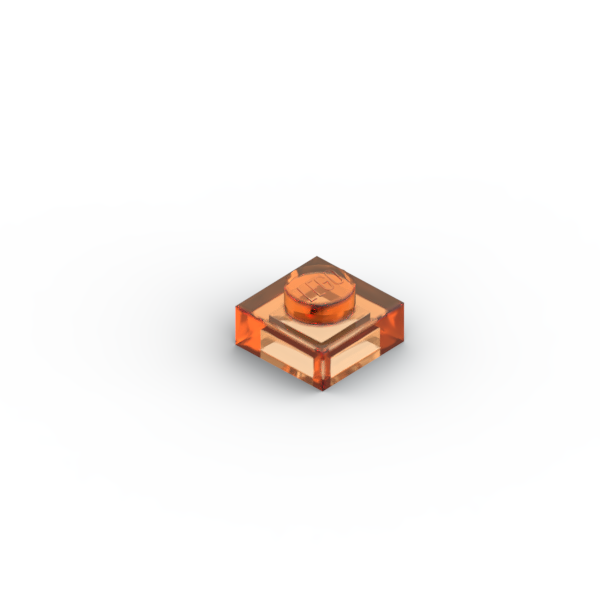 LEGO乐高正品零件板 1X1  6513961/3024 Trans-Orange