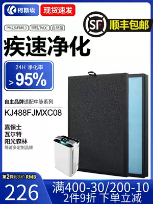 Adapting Zhongmai Zanfeng Negative Ion Air Purifier Filter HPA Activated Carbon Filter KJ488FJMXC08A