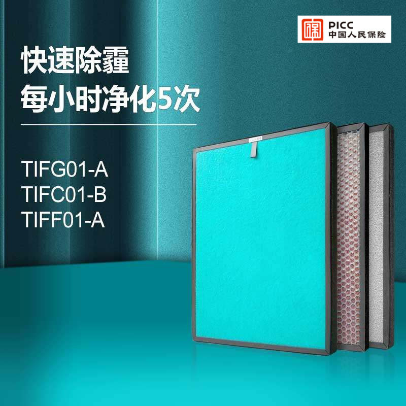 适配德国汉朗空气净化器滤网TIFG01-A/TIFF01-A贵族滤芯TIFC01-B