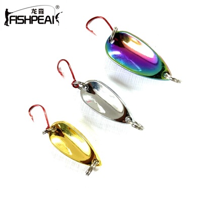 FISHPEAK微物路亚仿生饵溪蝉亮片假饵溪流马口白条翘嘴红单钩