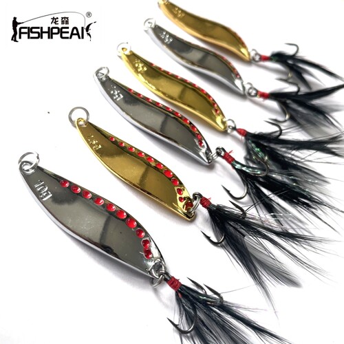 FISHPEAK水蛭路亚饵亮片6066钩