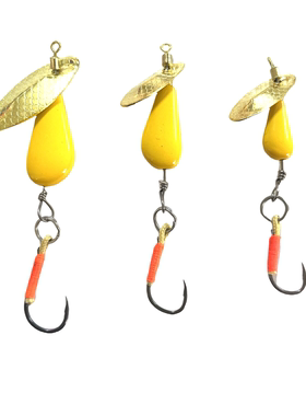 FISHPEAK飞旋路亚亮片旋转片偏心坠1.5克3.5克5克马口白条军鱼饵