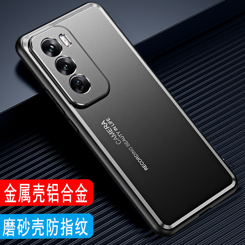 OPPOReno12金属磨砂手机壳外壳