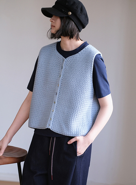 那禾新品圆领无袖针织马甲小个子叠穿马夹女ND61JH5806