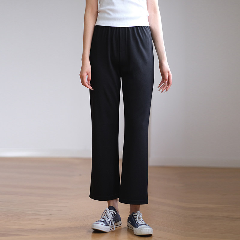 那禾新品高腰垂坠感松紧休闲裤夏季薄款女ND61KY0305