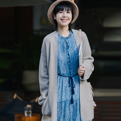 那禾羊毛羊绒混纺开门襟轻职场