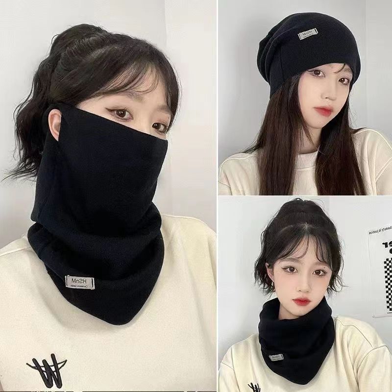 挂耳面罩围脖女秋冬季韩国百变保暖防寒脖套百搭围巾加厚防风冬天