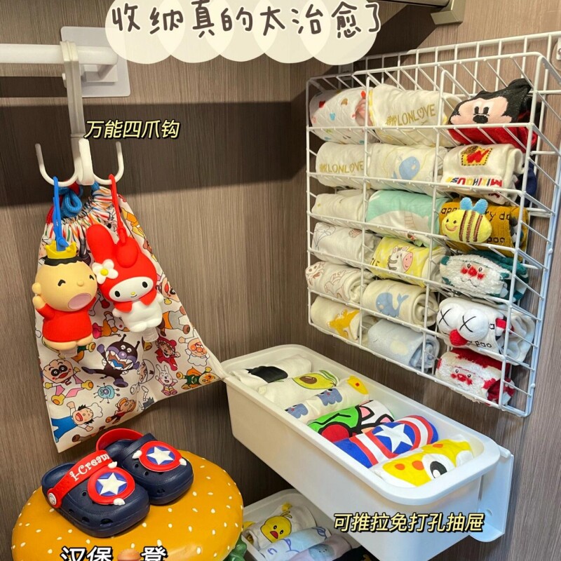 衣柜收纳神器衣物收纳盒帽子挂架