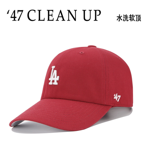 47Brand水洗软顶小标棒球帽子女
