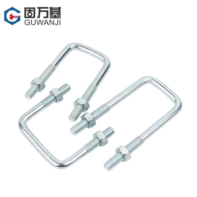镀锌方型U型管卡直角螺栓方形螺丝卡扣夹抱箍加长固件M6-M10M12,五金/工具,螺栓,淘宝优惠券,粉丝福利购,淘宝优惠卷