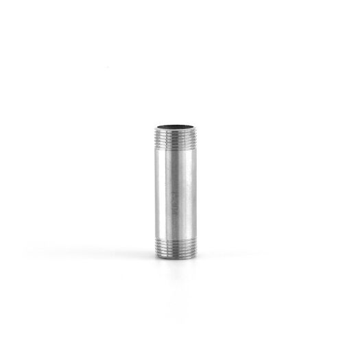 304不锈钢双头丝316L100长外丝接头201对丝6分4分延长管水管接头
