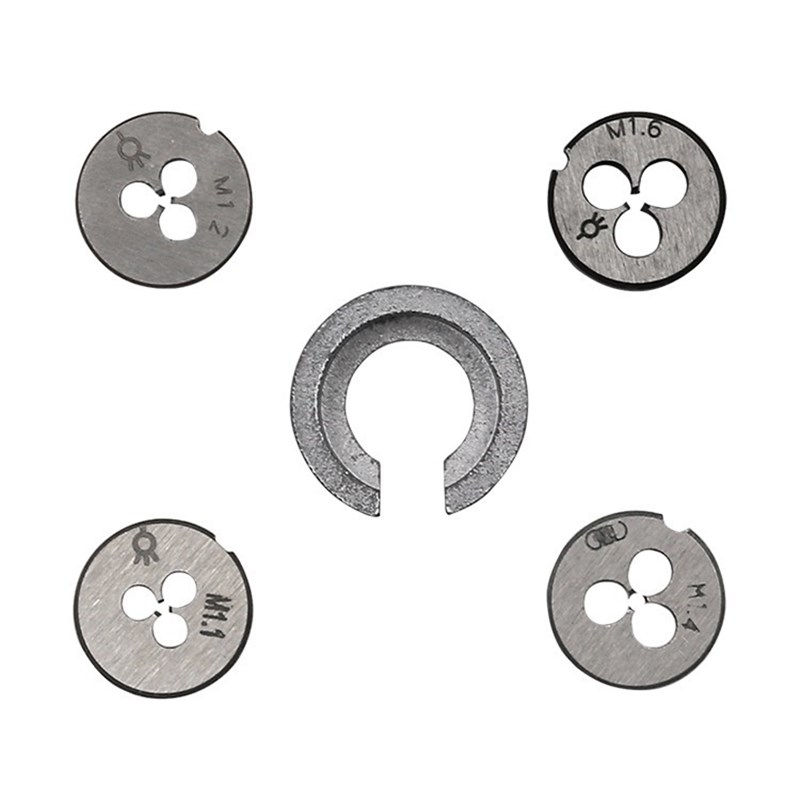 迷你丝锥扳牙套装M1-Ms1.6 微型手用丝攻板牙绞手组合10件套公