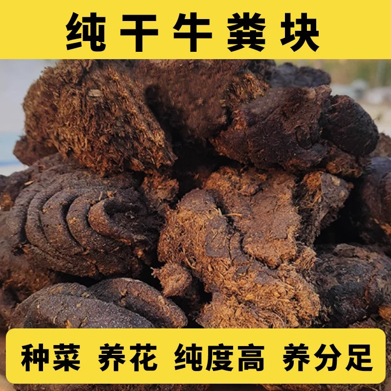 有机牛粪干发酵纯牛粪便肥料琴叶榕专用土阳台家庭种菜营养土农家
