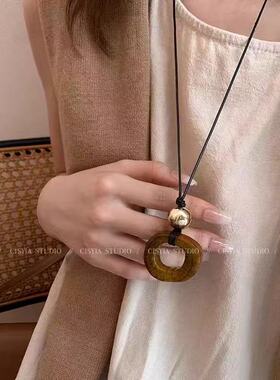 2025新款独特百搭骆驼骨吊坠项链