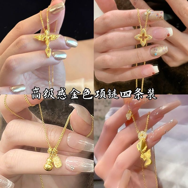 【权杖飞马】双翼骏马吊坠金色项链生肖马年新款配饰毛衣链