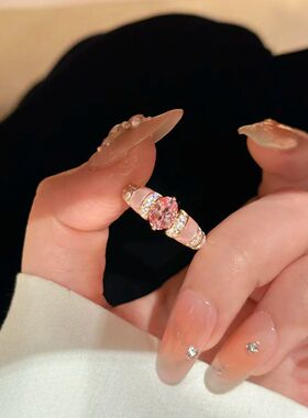 法式轻奢中古戒指爆闪高级感小众设计感精致女戒指手饰