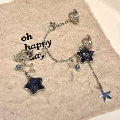 新款小众简约流苏耳夹