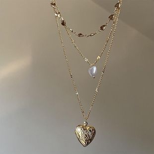 Vintage Story」爱心锁骨链 古着「Locket