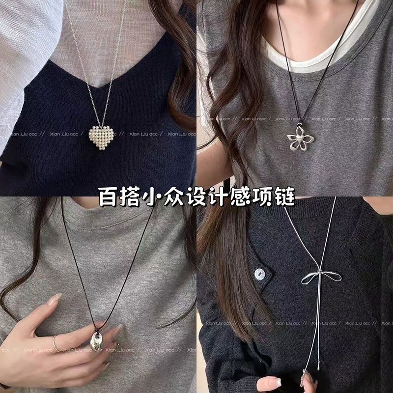 2025项链新款简约高级爱心气质链