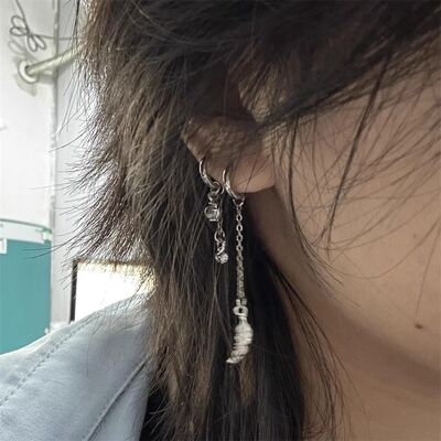 2025新款超仙羽翼不对称双耳饰