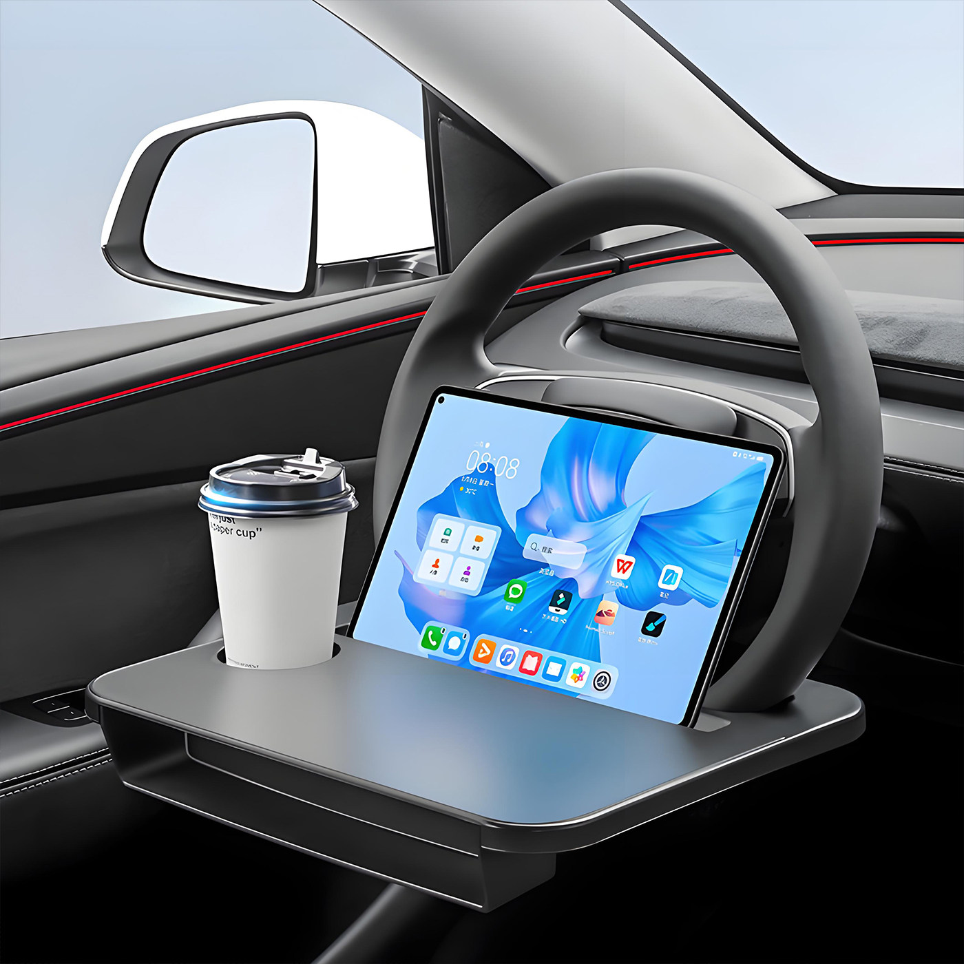 大众B6B7B8B9帕萨特pro车载方向盘小桌板办公餐桌吃饭便携式