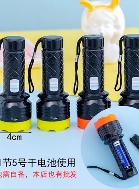 迷你LED手电筒装5号可换电池学生宿舍随身户外便携家用照明小手电