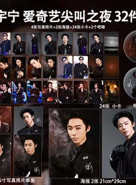 刘宇宁爱奇艺尖叫之夜周边高清珠光小卡照片海报吧唧自印应援全套
