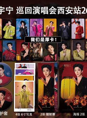 刘宇宁西安巡回演唱会周边单人高清珠光小卡照片海报吧唧全套包邮