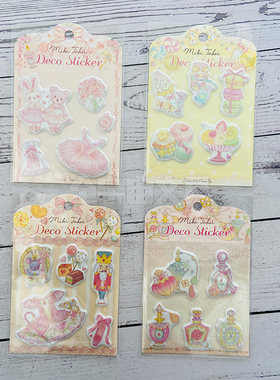 【10%off】日本clothes pin梦幻takei芭蕾限定小兔立体手账贴纸包