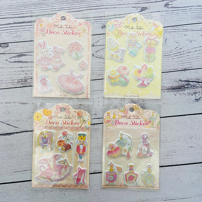 【10%off】日本clothes pin梦幻takei芭蕾限定小兔立体手账贴纸包
