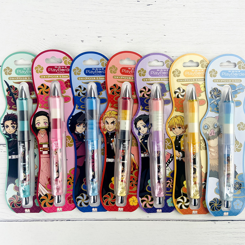 日本制PILOT百乐鬼灭我妻善逸HB蝴蝶忍祢豆子不断摇摇自动铅笔