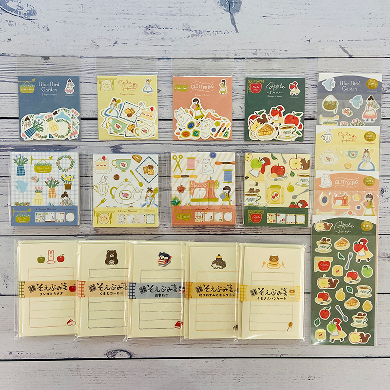 【现货】日本古川纸工 秋季限定 美浓和纸 信集 便签本贴纸