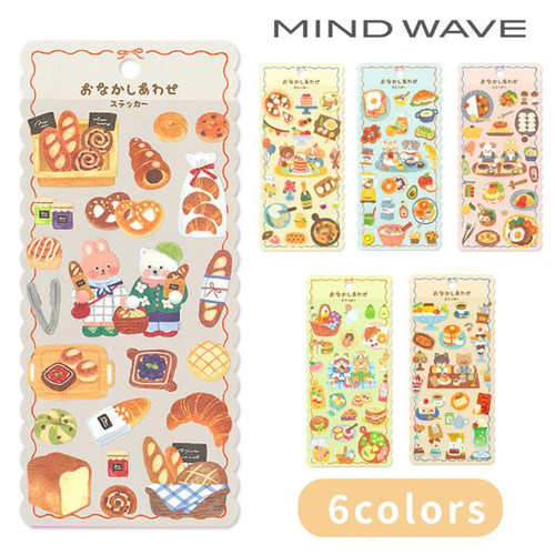 【20%off】日本mindwave动物美食系列面包野餐限定手帐素材贴纸