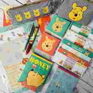 日本sunstar迪士尼 Winnie the pooh 第七弹小熊噗噗便签笔袋文具