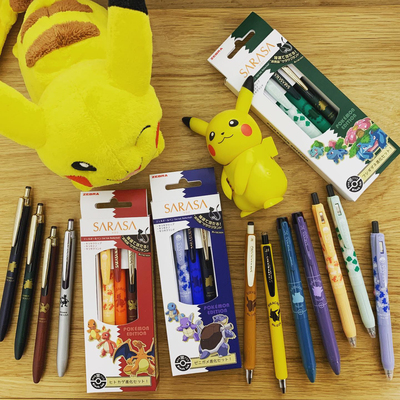 日本ZEBRA/斑马Pokemon宝可梦30周年限定款按动中性笔皮卡丘