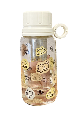 臻隆玻璃办公室茶水分离泡茶杯