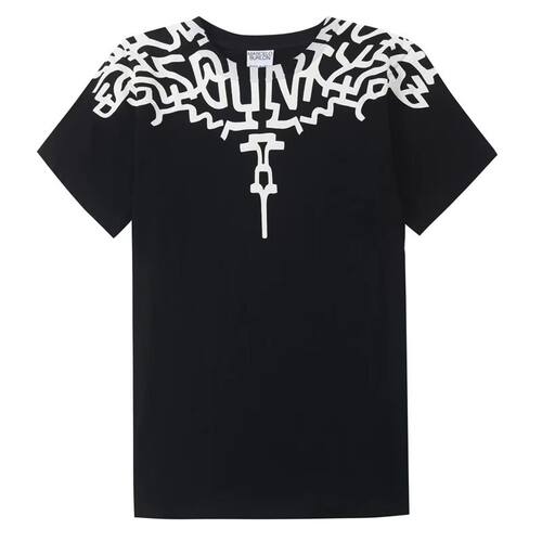 正品Marcelo Burlon 马塞洛mb翅膀短袖T恤男女款宽松纯棉夏季潮牌