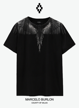 正品Marcelo 马塞洛MB经典暗黑短袖T恤男女休闲宽松套头夏季潮牌