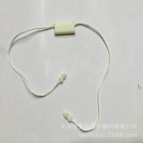 极速白双插吊牌绳f吊通n用 粒红色米色黑色白R色订装吊粒可以服做