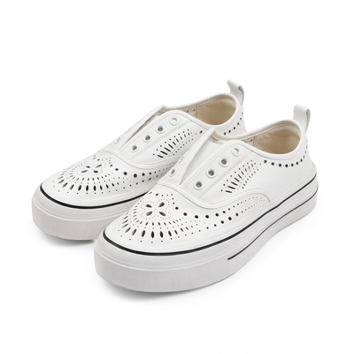 SIMPLESHOES镂空真皮休闲鞋