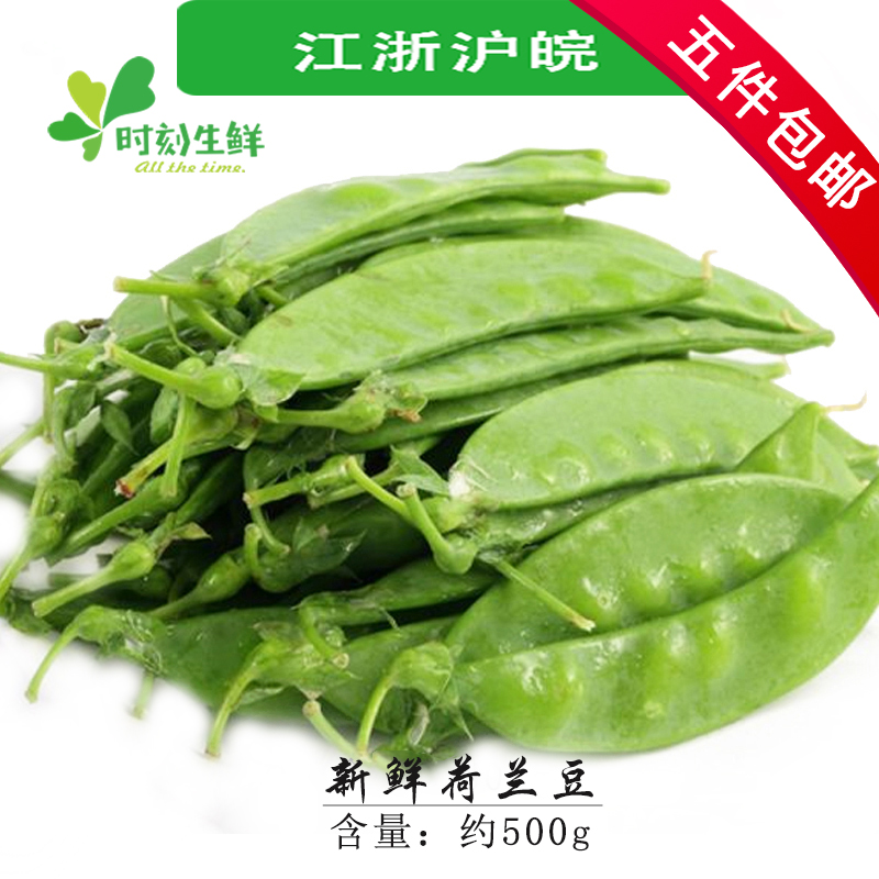 新鲜荷兰豆 豌豆小寒豆尖豆麦豆500g 新鲜绿色蔬菜 任选五件包邮