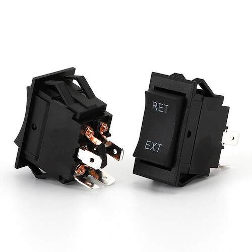 直销船型开关KCD2-7 拨动开关 4针DPDT 20A 12V 直流面板翘板开关